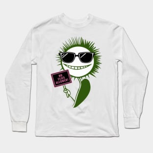 NO FLIES ALLOWED!: Smiling Venus Flytrap Guards Its Territory Long Sleeve T-Shirt